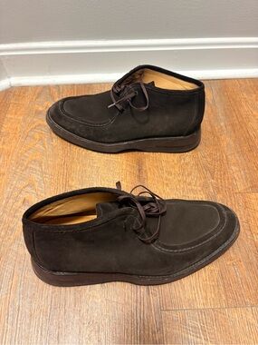 Men's Suede Chukka Boots in Dark Brown